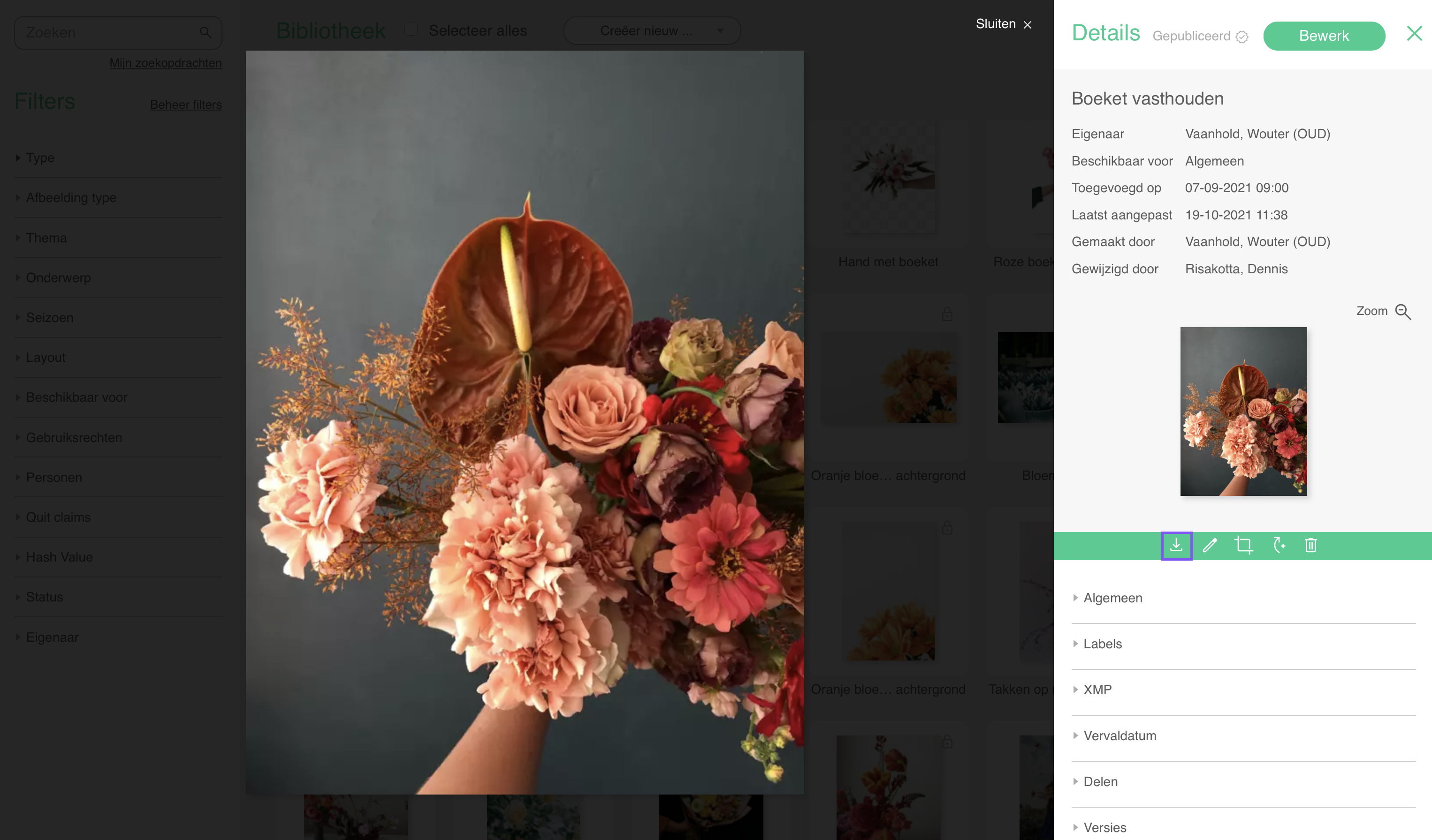 Download vanuit preview