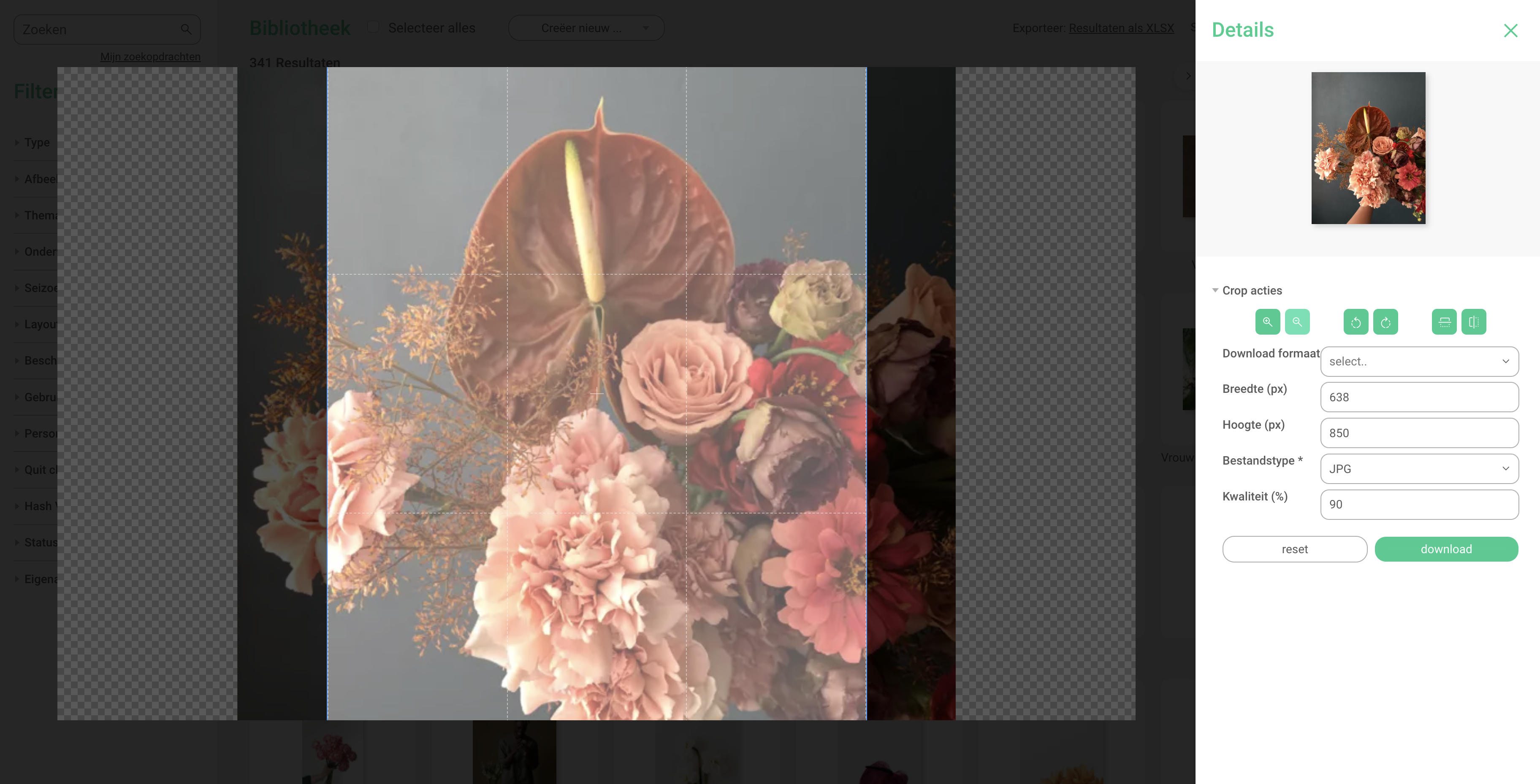 Crop opties