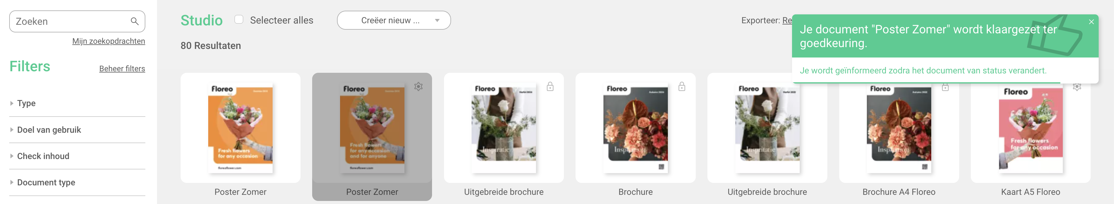 Workflow wordt gestart