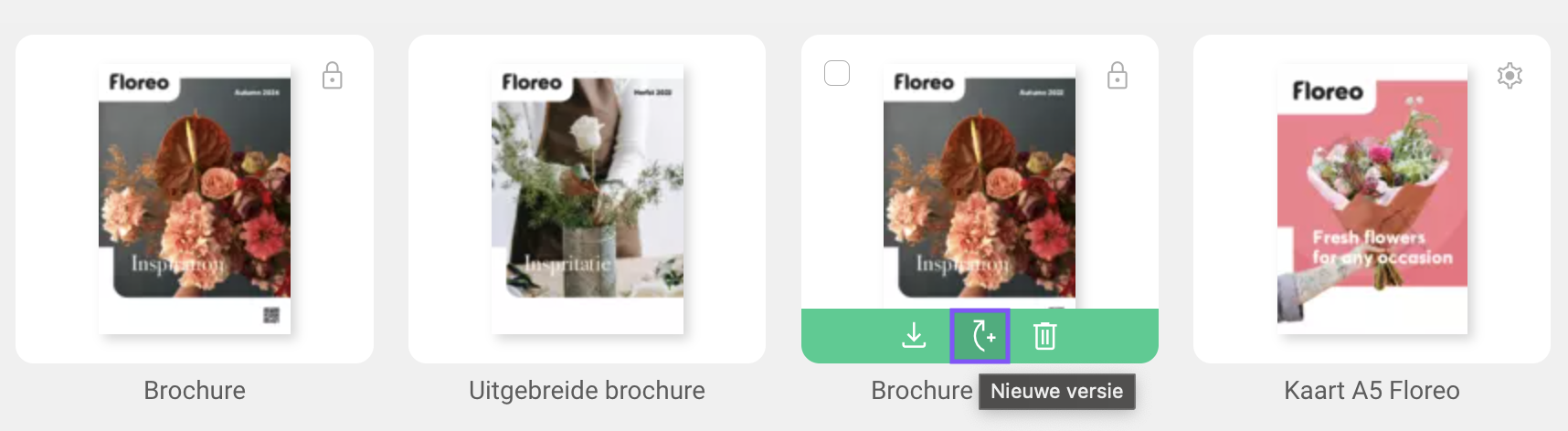 Nieuwe versie aanmaken