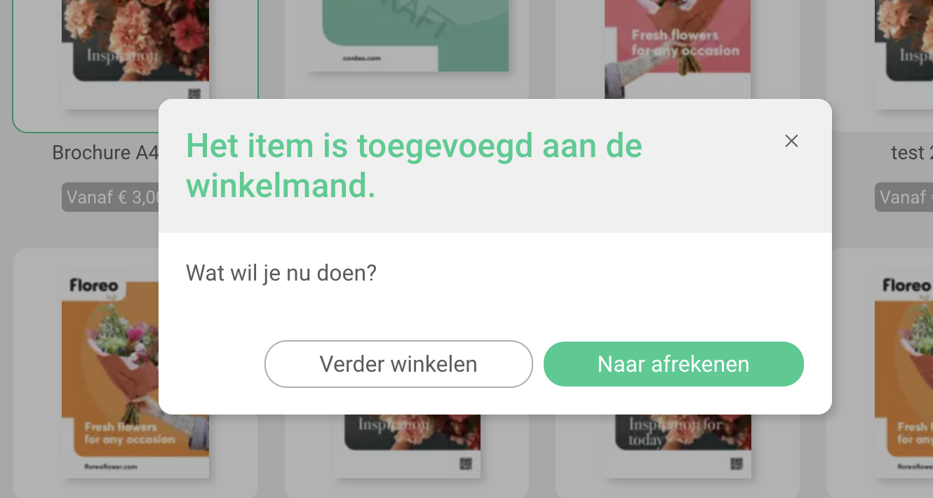Items toevoegen aan je winkelmand